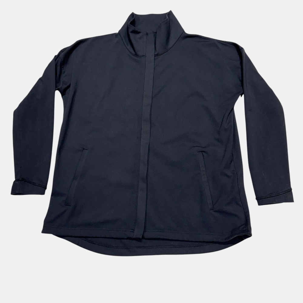 Peter Millar Black Women's Golf Jacket, Size Large, Full Zip "Go Anywhere" - Picture 6 of 16